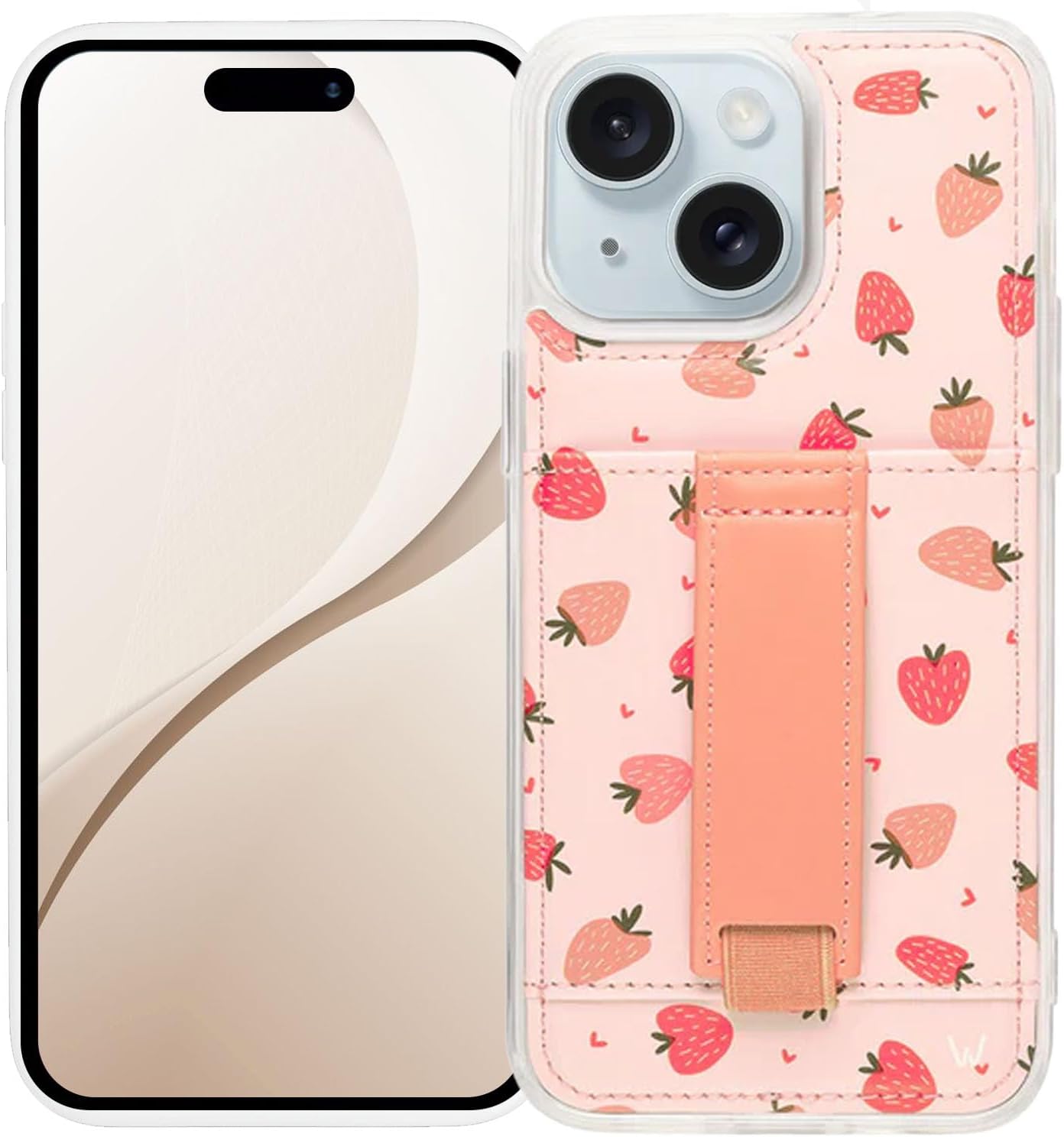 Walli Cases for iPhone 15 - Aesthetic Wallet Phone Cover