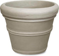 Crescent Garden Brunello Rolled Rim Planter Pot - Durable 14in
