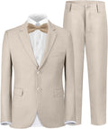 Boys Slim Fit Tuxedo Suit Size 8 - Classic Black Formalwear
