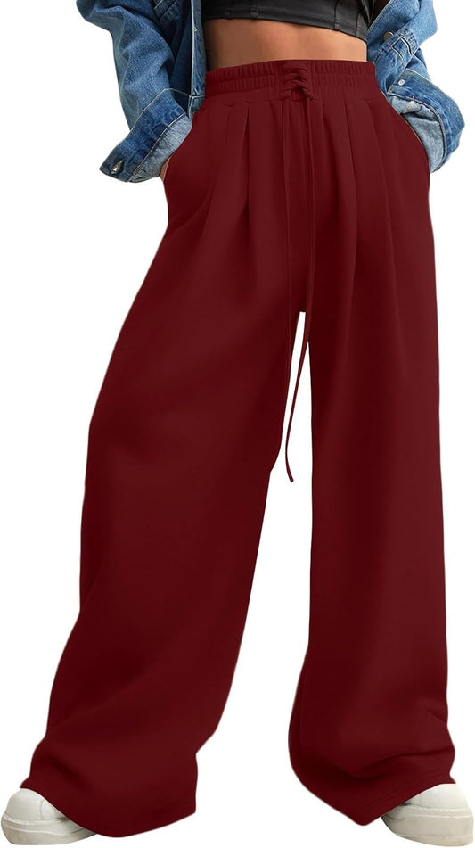 Trendy High Waisted Wide Leg Sweatpants for Women in 2025