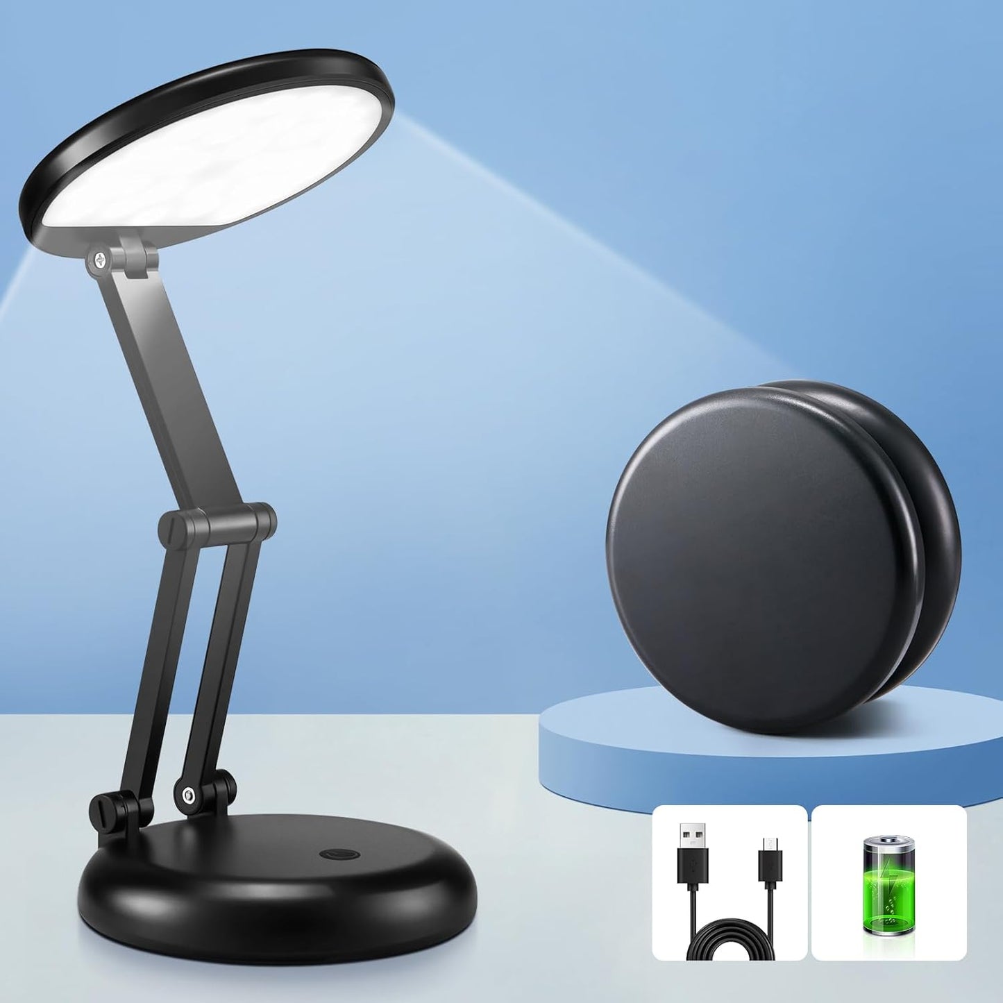 Portable Cordless Table Lamp - 10 Brightness Levels