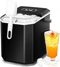 ZAFRO Ice Maker Countertop - Fast 9 Cubes in 6min, Self-Cleaning