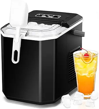 ZAFRO Ice Makers Countertop with Self-Cleaning Functionality