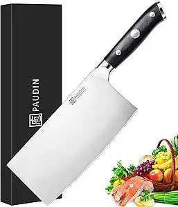 PAUDIN Cleaver Knife - 7 inch Heavy Duty Chinese Chef Knife