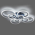 Modern Ceiling Light 41.3in Dimmable LED Flush Mount - Remote Control