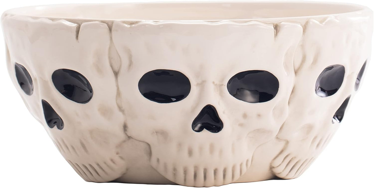 Bico Halloween Skull Candy Serving Bowl for Spooky Treats