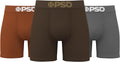 PSD Underwear Mens Boxer Briefs - Soft, Supportive Mid Length Fit