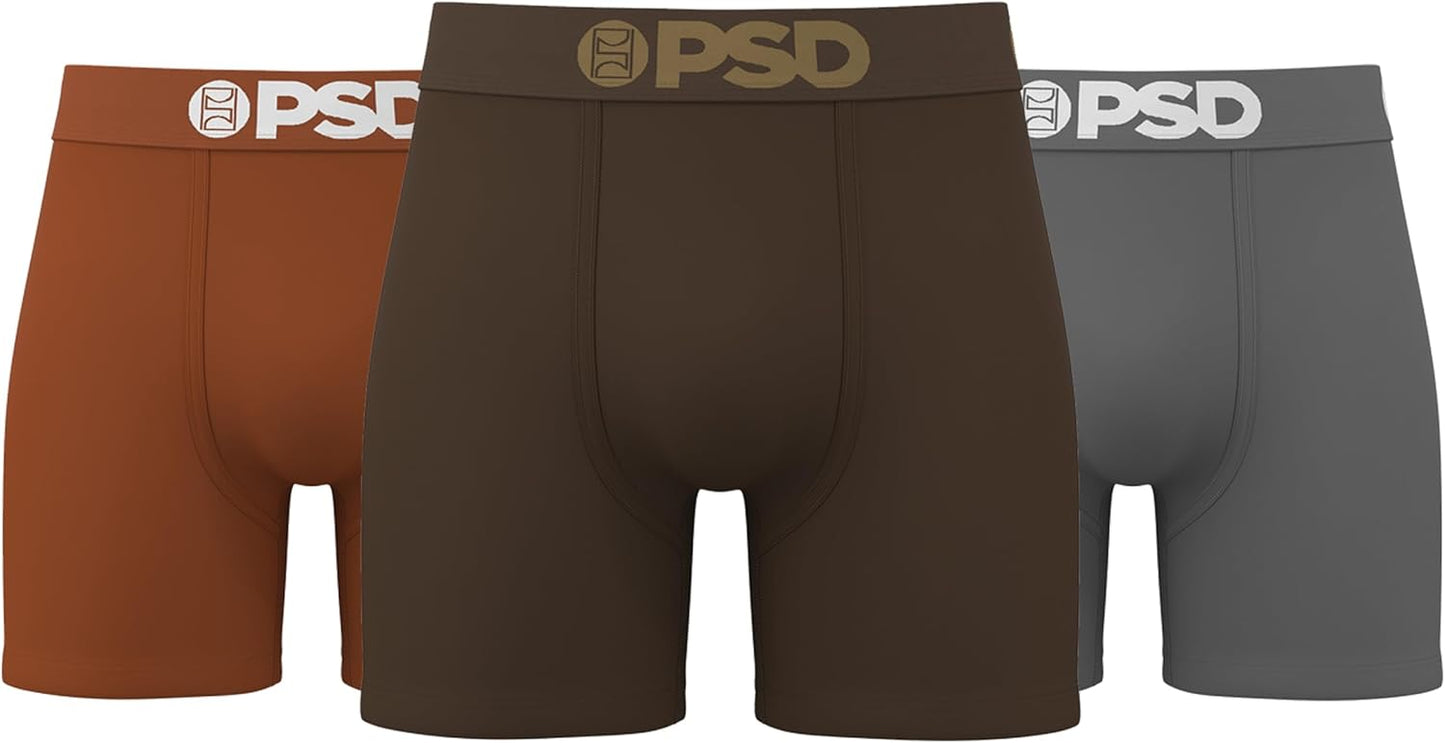 PSD Underwear Mens Boxer Briefs - Soft & Breathable Comfort