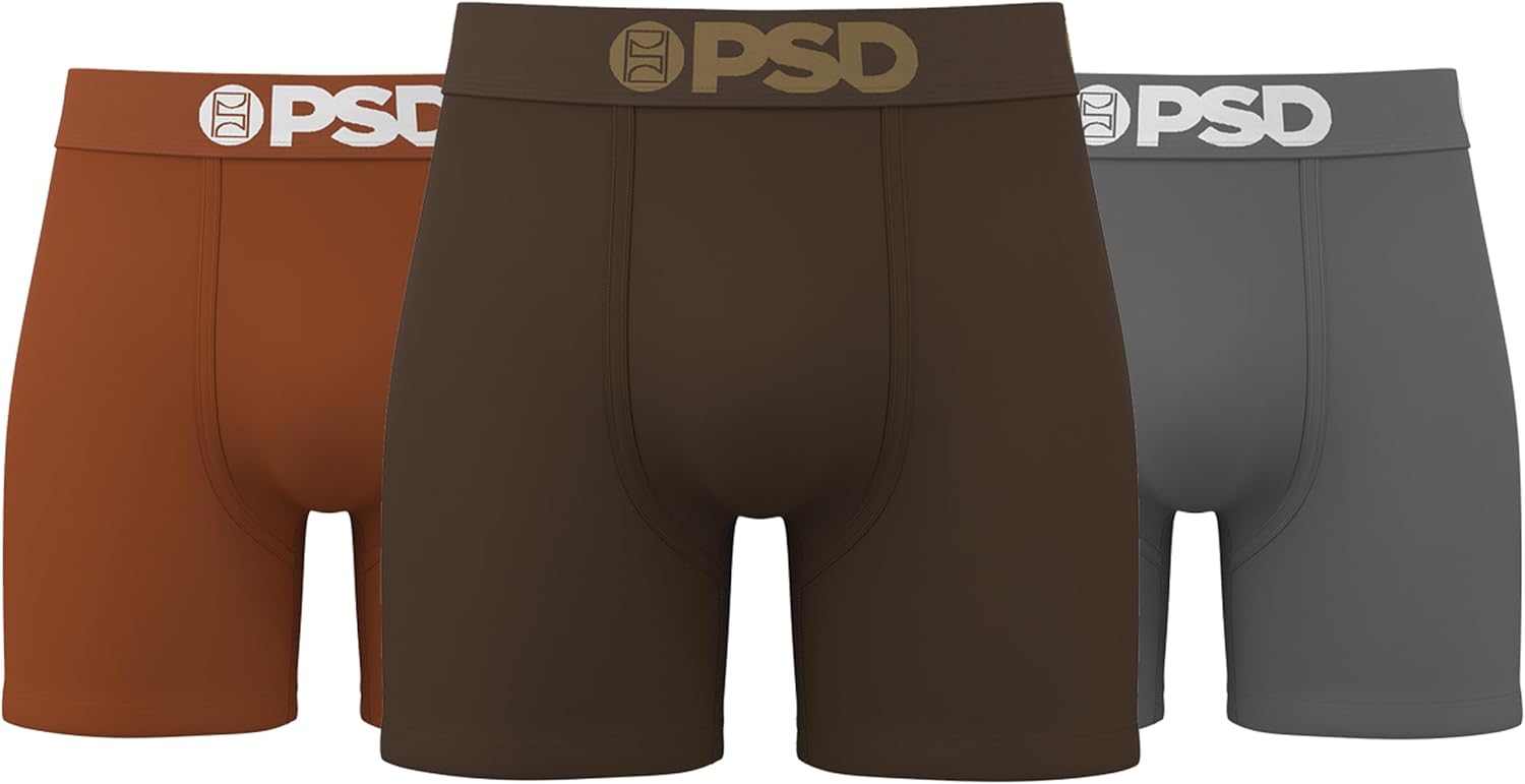 PSD Underwear Mens Boxer Briefs - Soft & Breathable Comfort