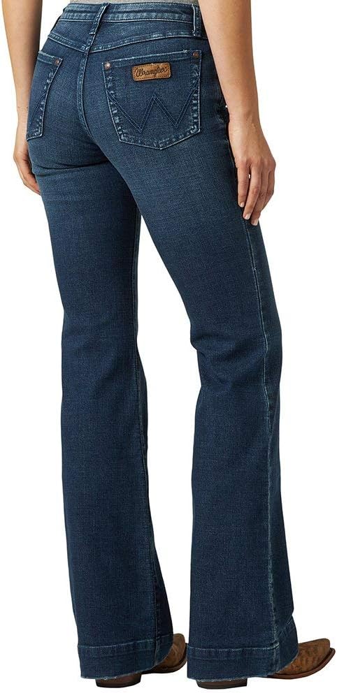Wrangler Women's Retro Mae Mid Rise Trouser for Stylish Comfort