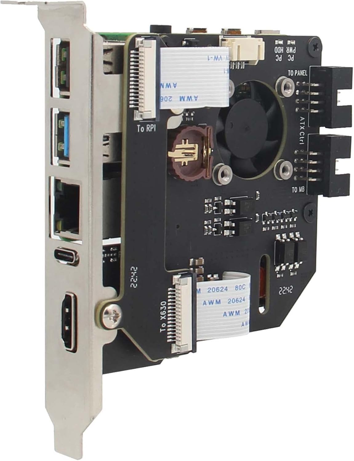 Geekworm KVM-A8 PCIe for Raspberry Pi 4 Model B - KVM Over IP