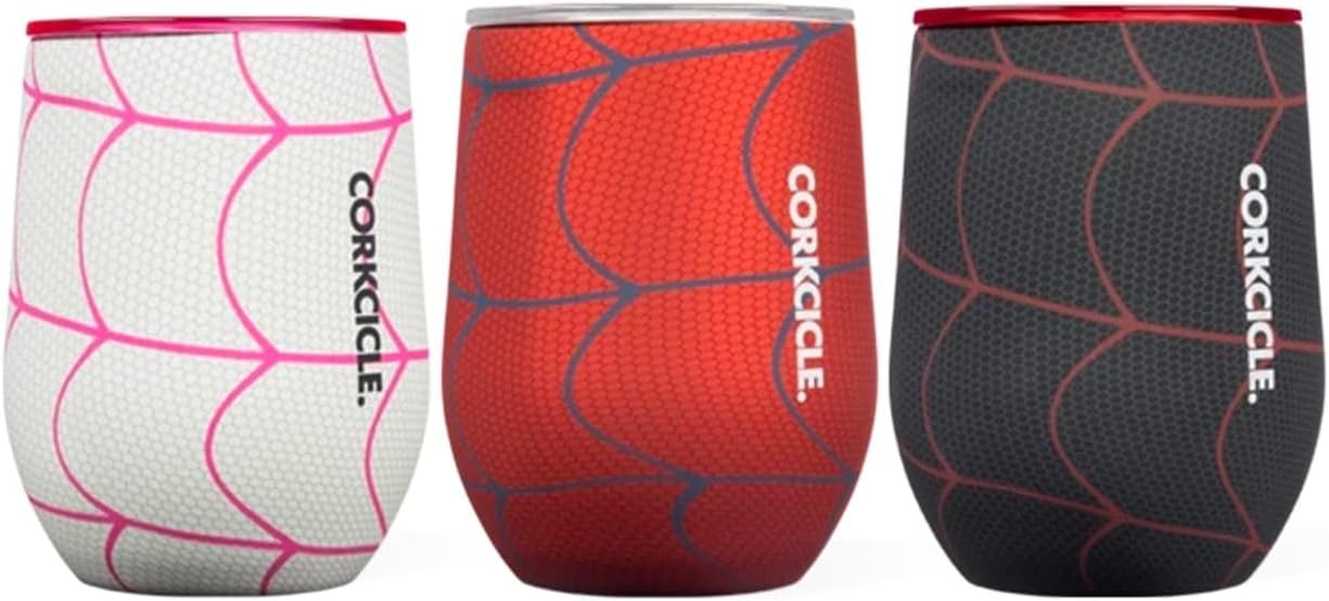 Corkcicle Marvel Spider-Man Insulated Glass Tumbler Gift Set