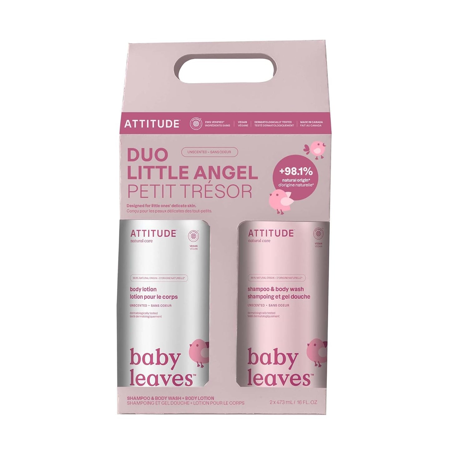 ATTITUDE Baby EWG Verified Set, Gentle & Vegan