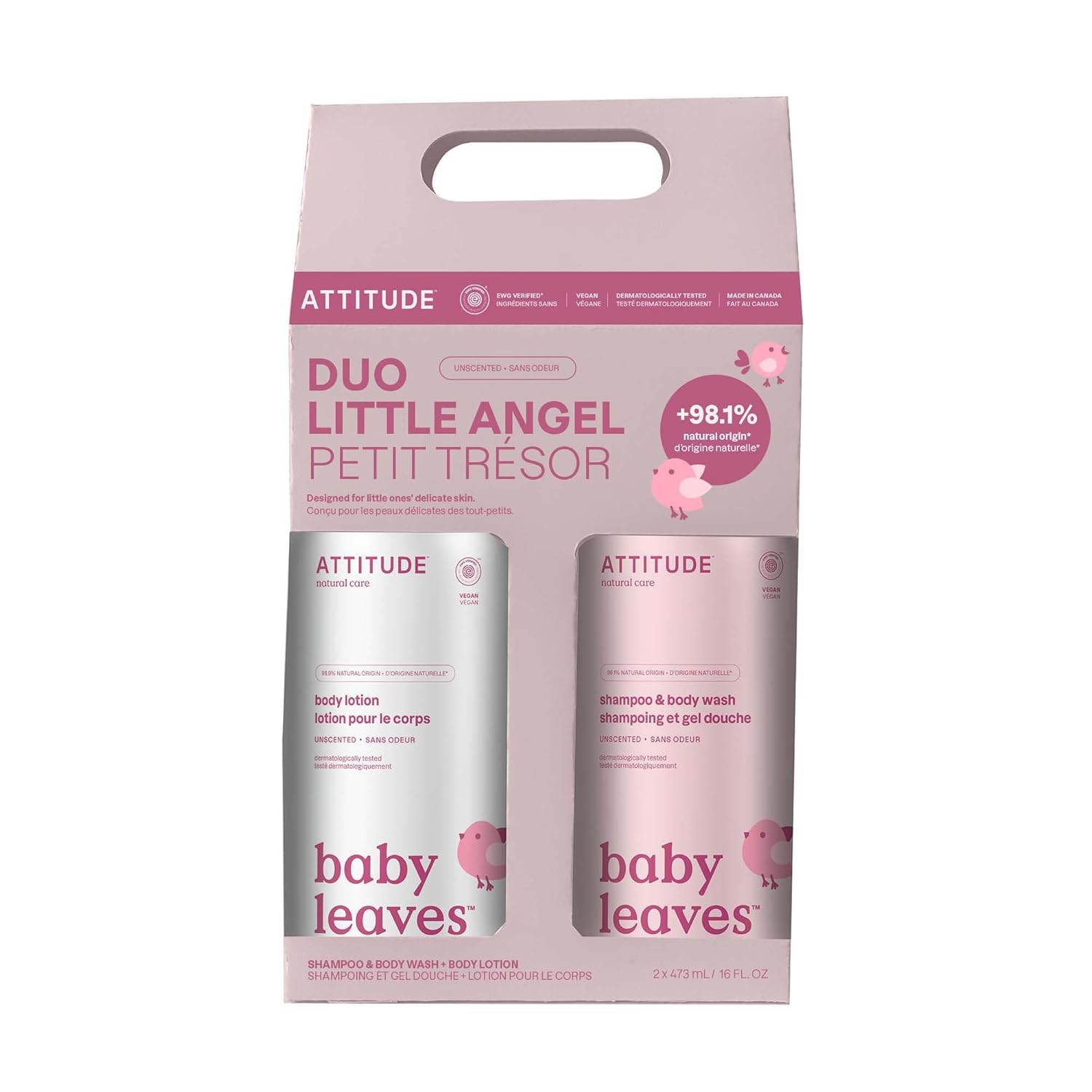 ATTITUDE Baby EWG Verified Set, Gentle & Vegan