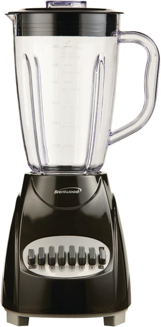 12-Speed Brentwood Blender - Power Plus in Black