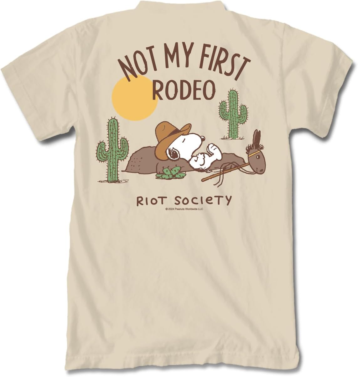 Riot Society Men's Cowboy Snoopy Graphic T-Shirt for Style