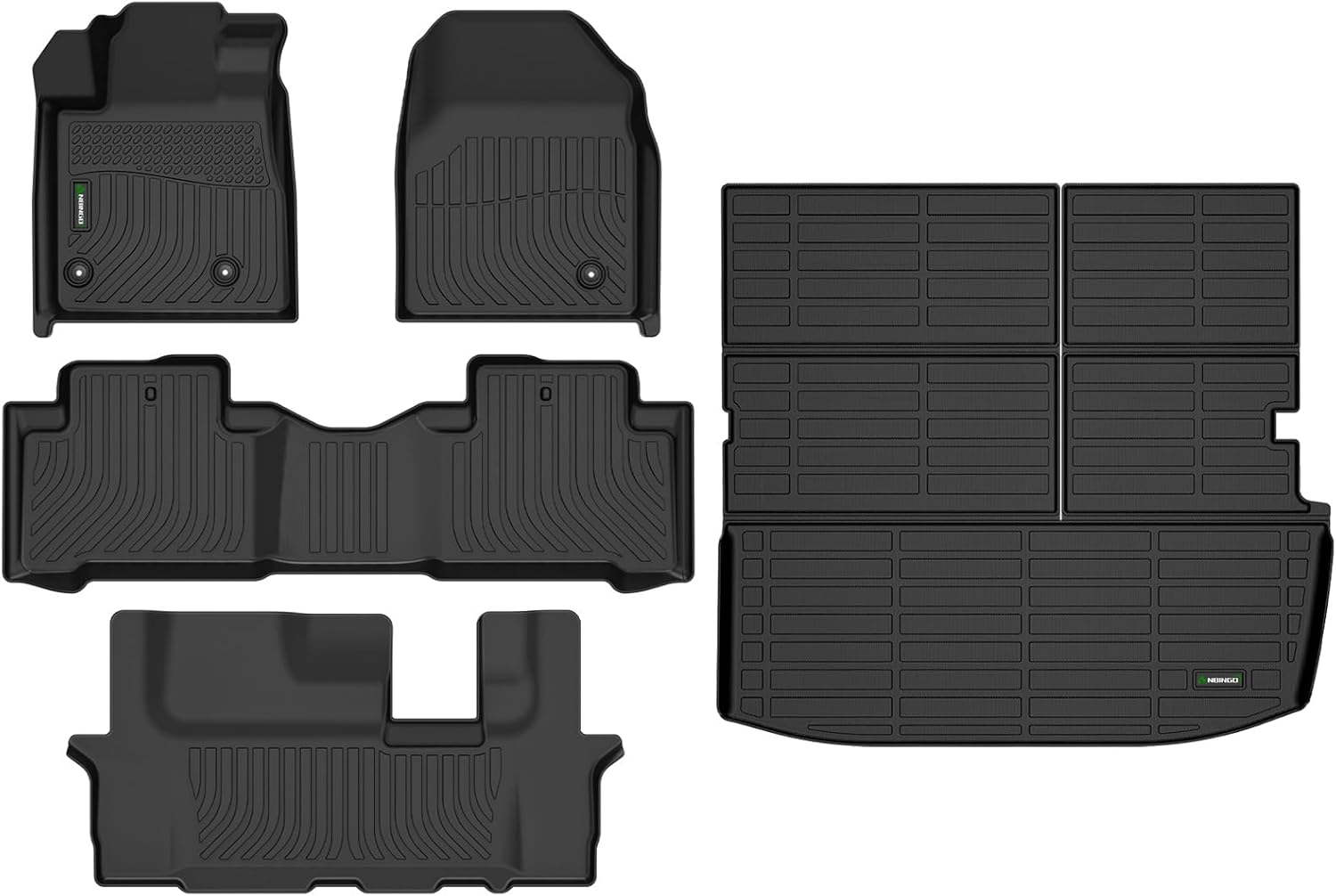 Custom Fit All Weather Floor Mats for Honda Pilot 2009-2015