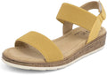 VJH confort Womens Flat Sandals Open Toe Elastic Ankle (Style H259)