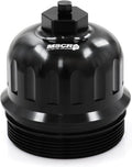 Billet Aluminum Fuel Filter Cap for 2017-2019 6.6L L5P Duramax - Black