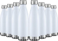 17oz Stainless Steel Water Bottles Bulk Pack - Vacuum Insulated 8pc