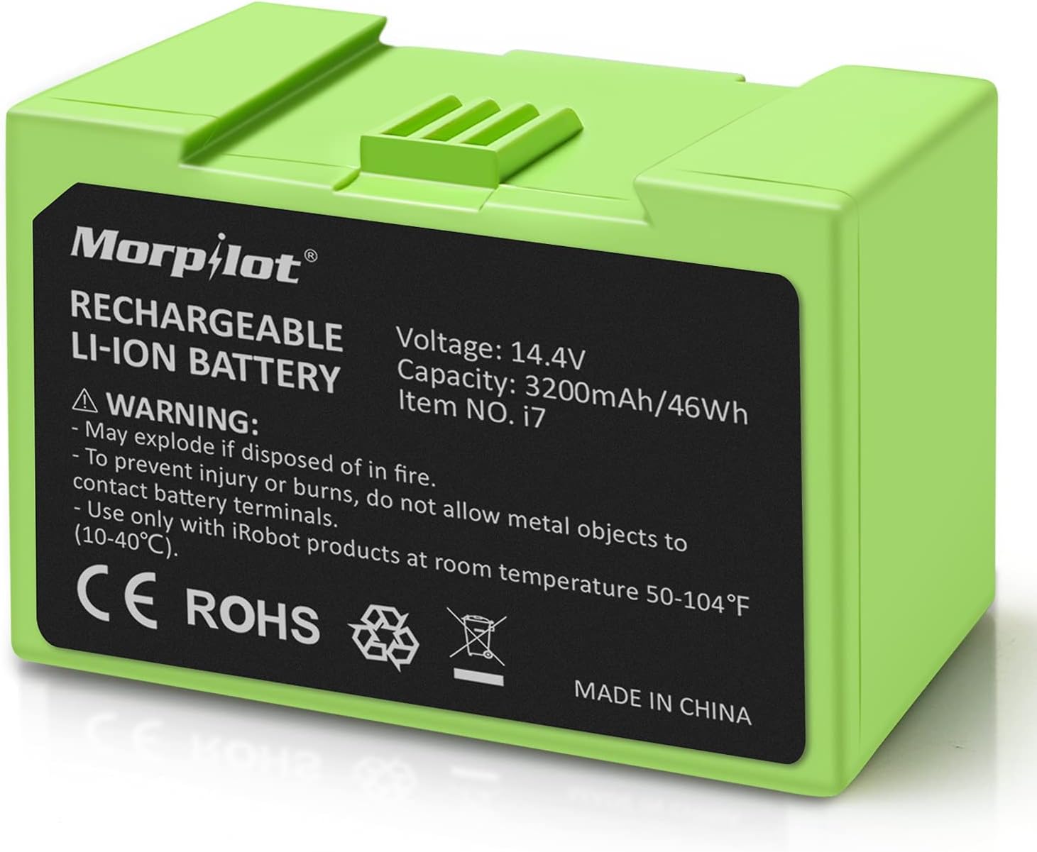 14.4V 3200mAh i7 Battery Replacement for iRobot Roomba Series
