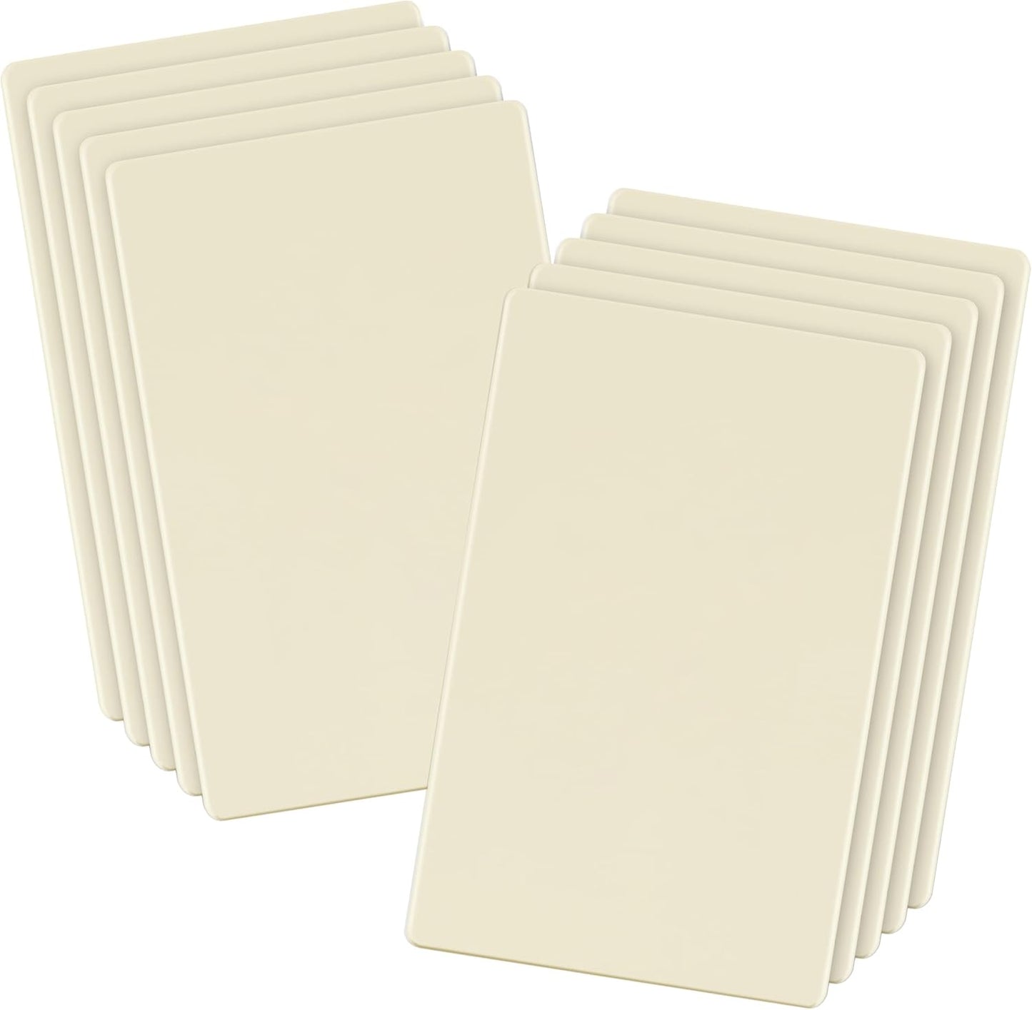 LIDER Blank Wall Plate - Modern Screwless Design, 10 Pack