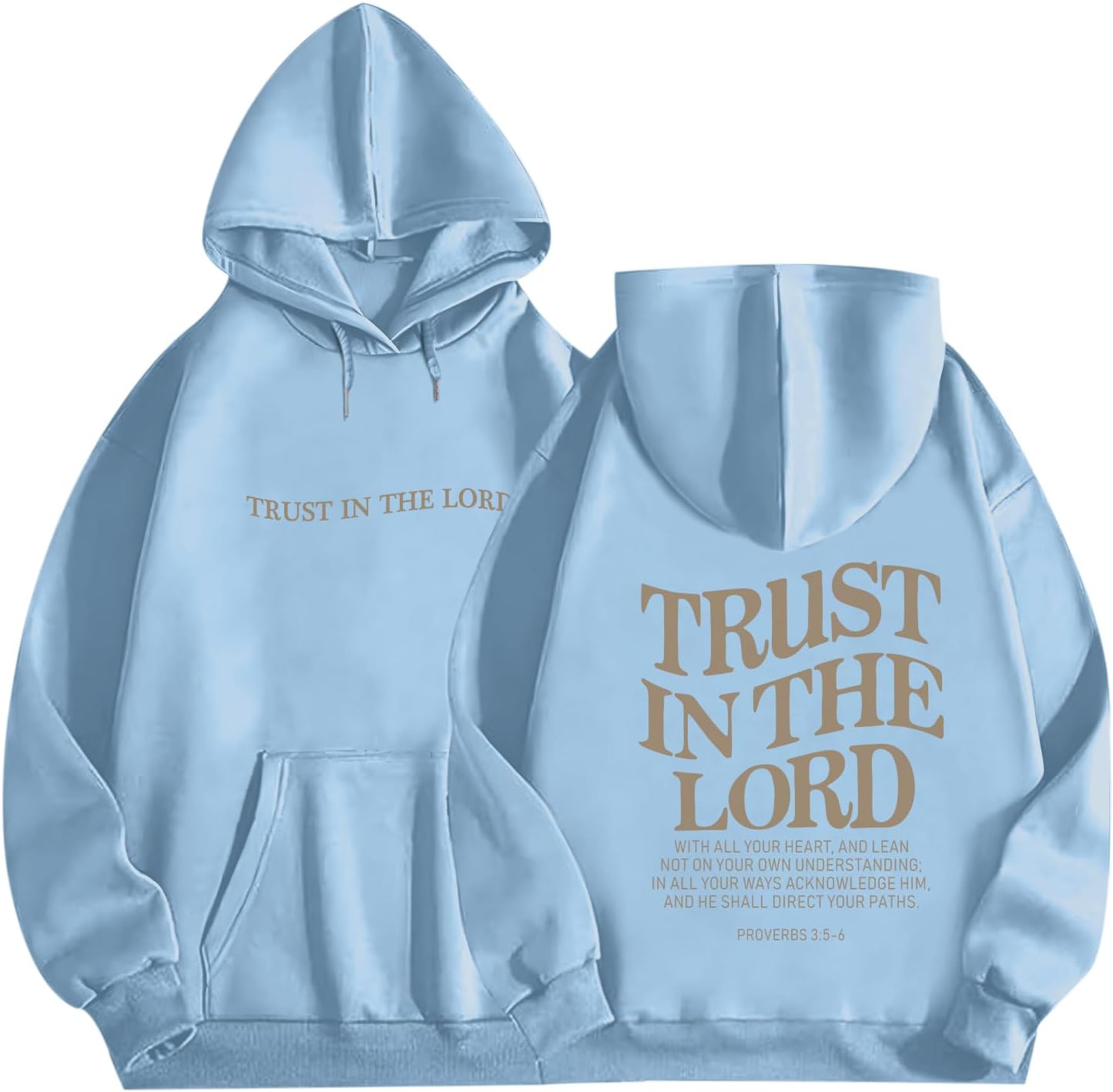 Trust In The Lord Graphic Hoodies for Women - Faith Sweatshirt