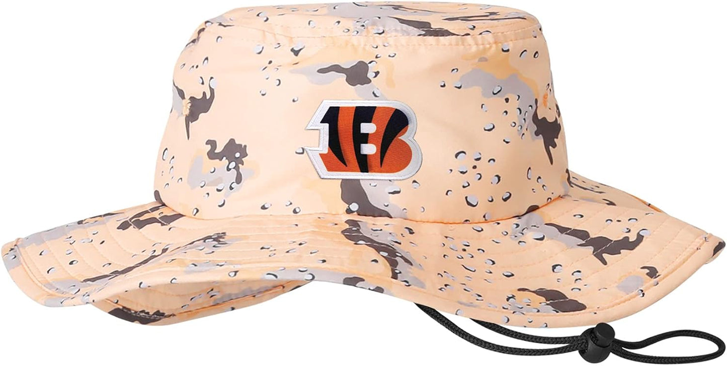 FOCO Men's NFL Team Logo Sun Bucket Boonie Hat for Outdoor Fun