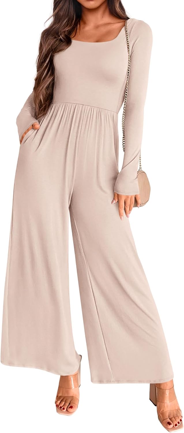 KIRUNDO Long Sleeve Jumpsuit for Women - Stylish and Versatile