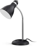 Black Metal Desk Lamp with Flexible Goose Neck - LEPOWER