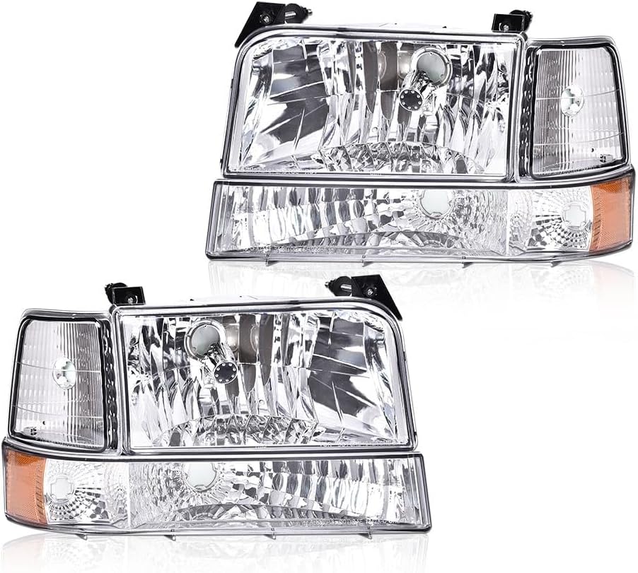 G-PLUS Headlights Assembly for 1992-1996 Ford F150 F250 F350