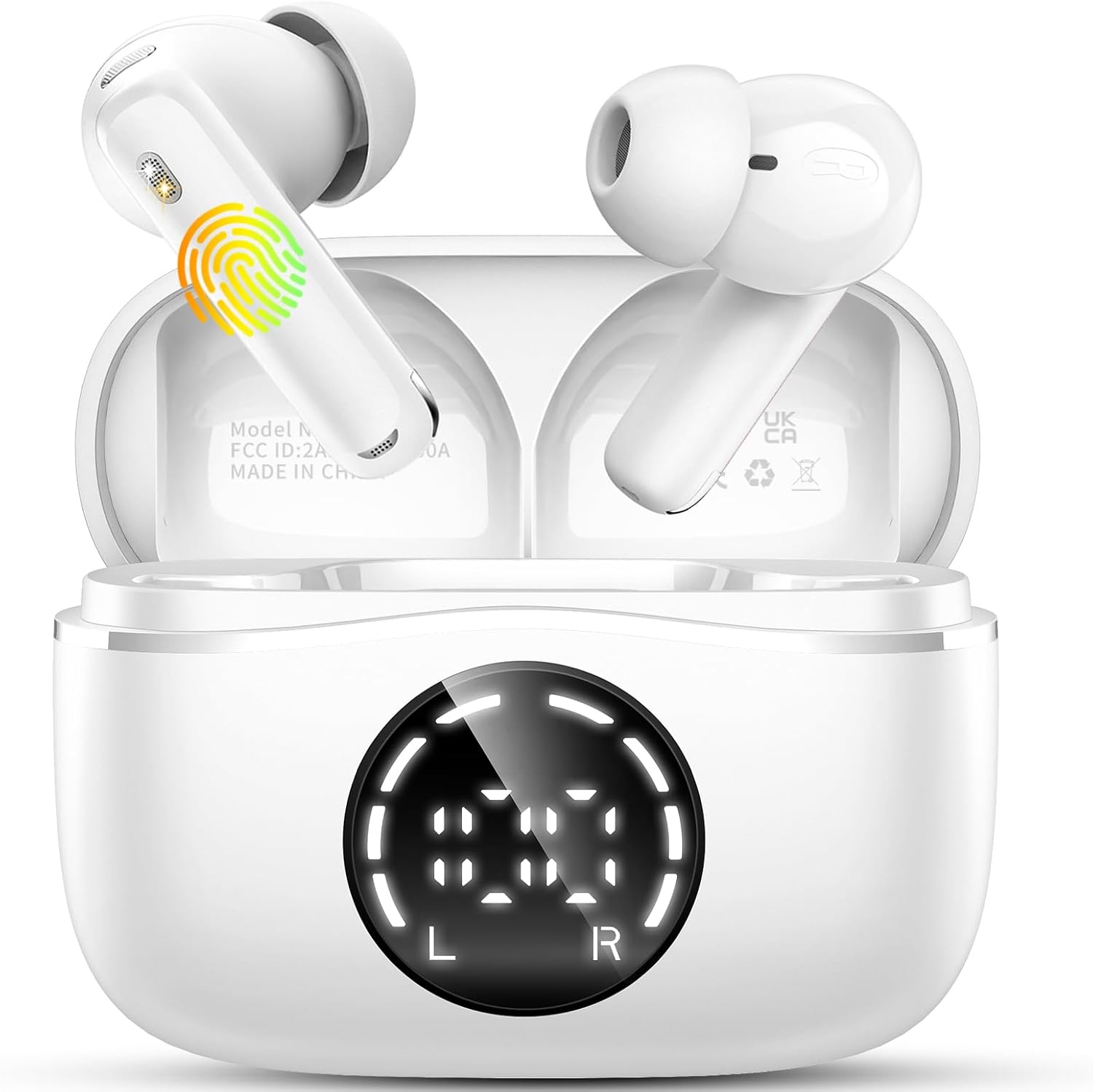 Wireless Earbuds with Bluetooth 5.4 and Noise Cancelling Mics
