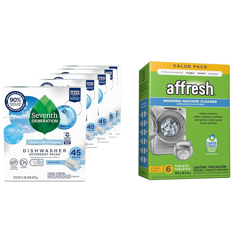 Sparkling Dishes & Clean Washing Machines Bundle