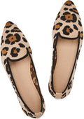 Women's Casual Loafer Flats Slip On Knit Pointy Toe - Comfortable