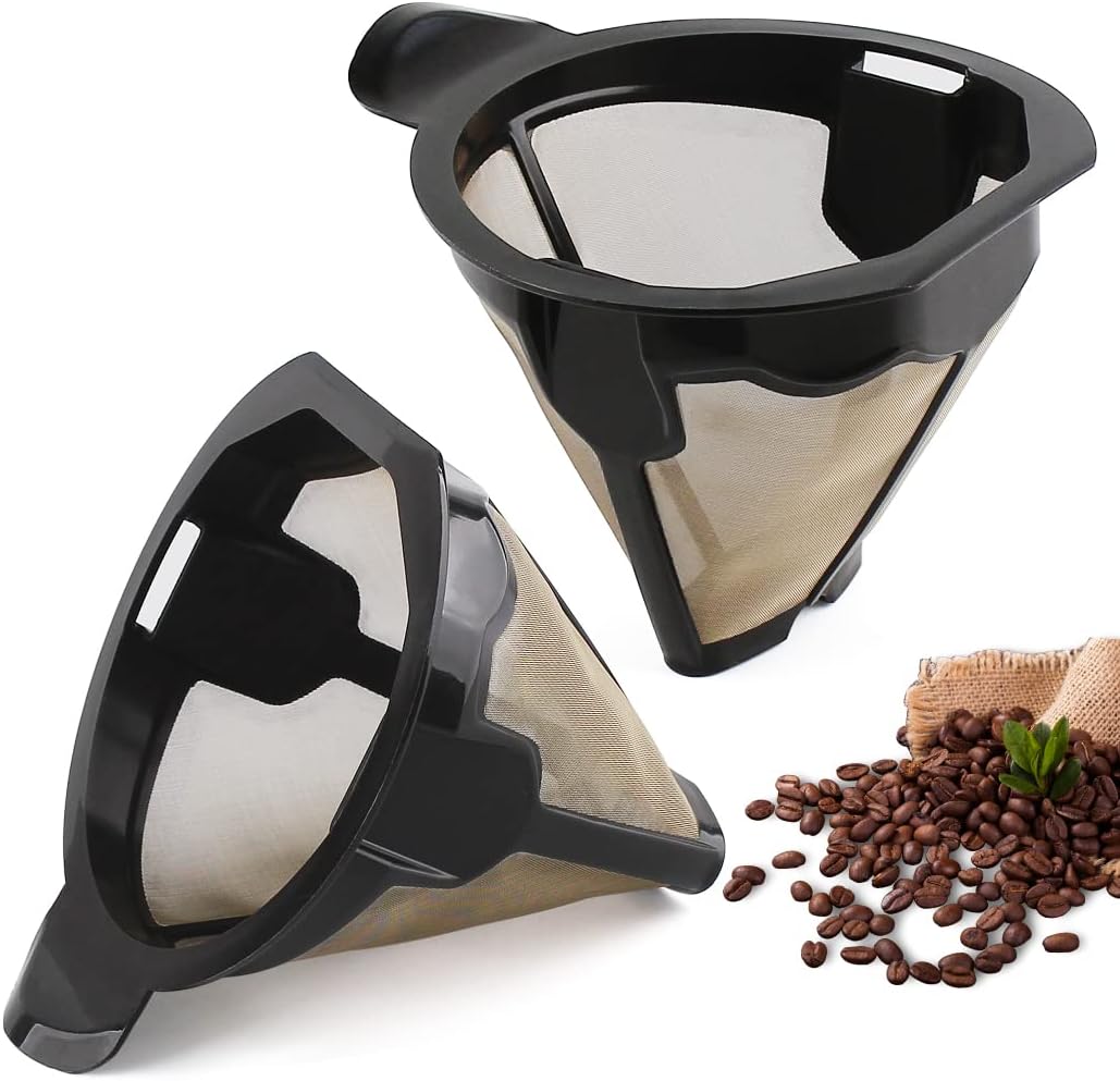 Veterger 2pcs Reusable Coffee Filters for Ninja CM Series