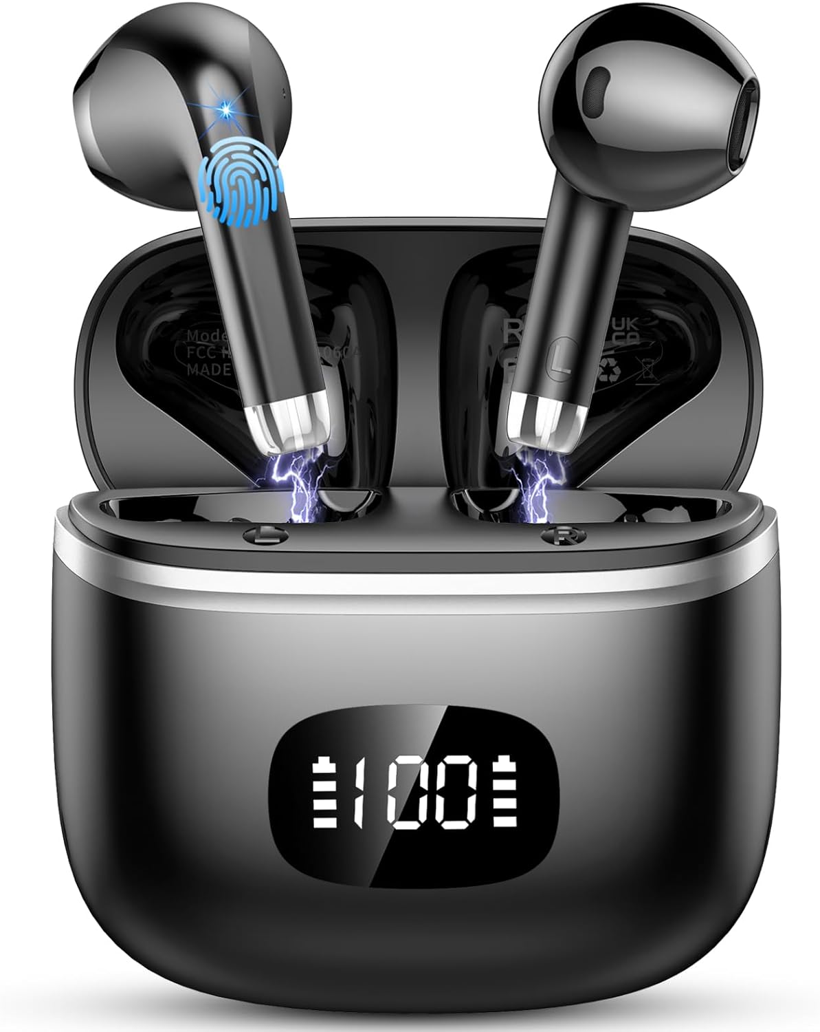 POMUIC Bluetooth Earbuds: Hi-Fi Deep Bass, Noise Cancelling Mic, 40H Playtime