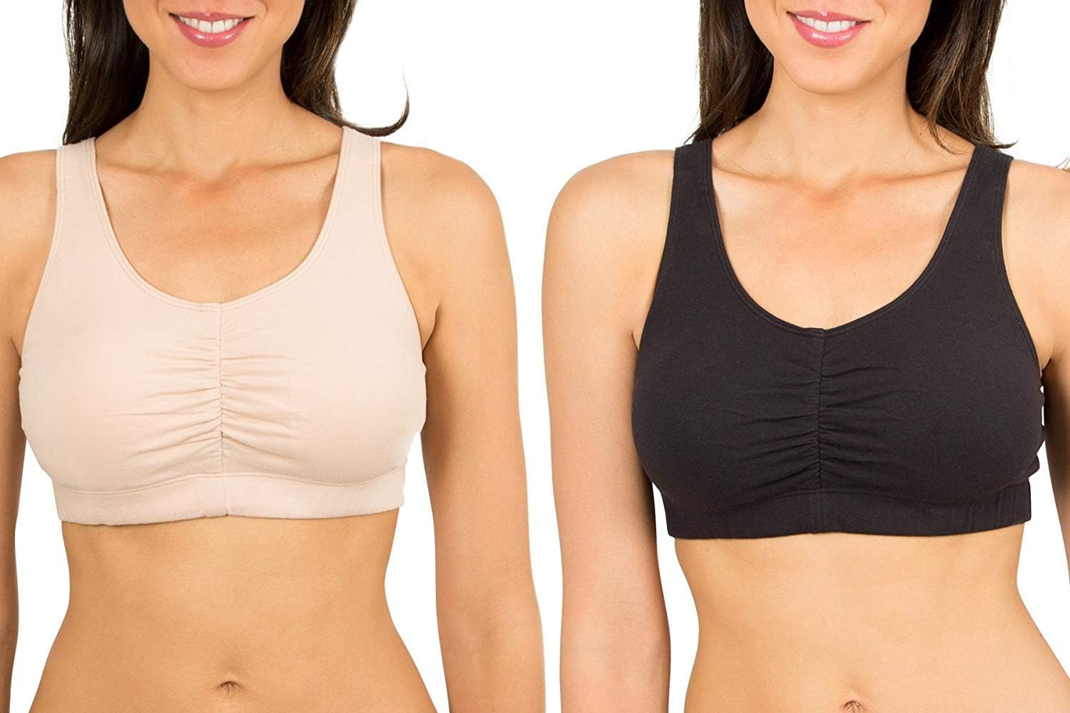 Fruit of the Loom Women's 2-Pack Shirred Front Sport Bra Review