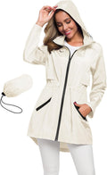 Avoogue Women's Long Raincoat with Hood - Lightweight (Style NHSH)