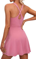 IUGA Womens Tennis Dress with Built-In Shorts - Comfortable Support