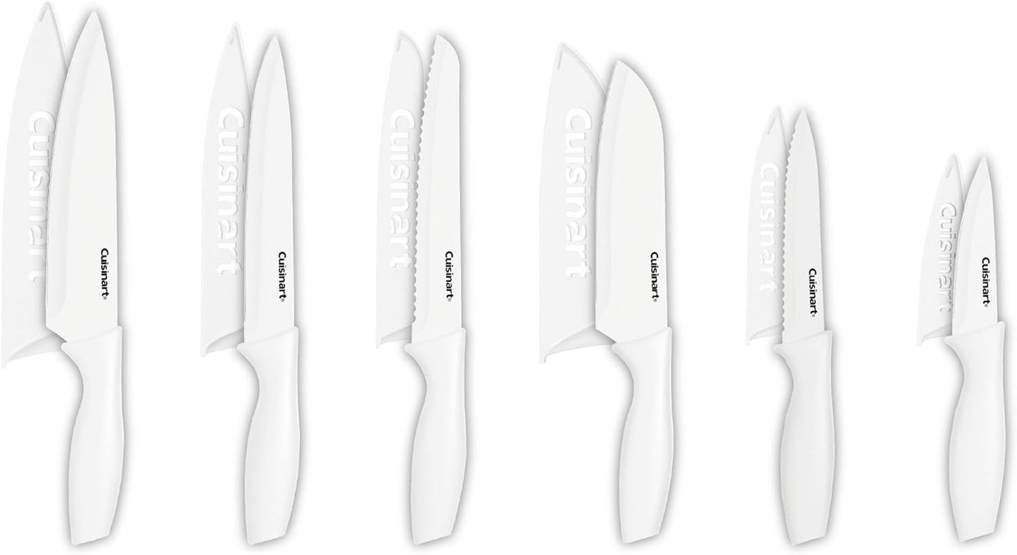 Cuisinart 12-Piece Ceramic Coated Knife Set for Precision Cutting