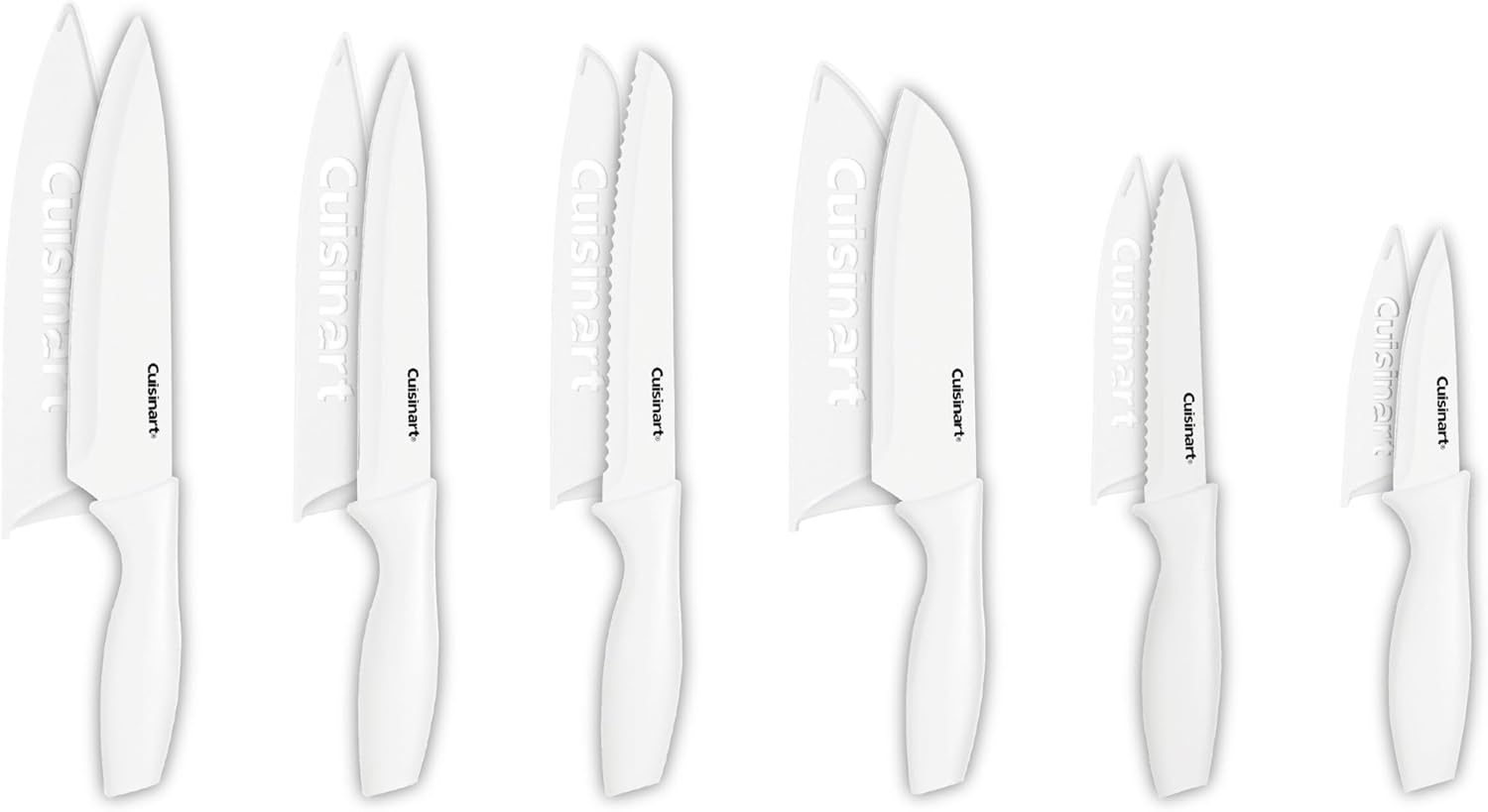 Cuisinart 12-Piece Ceramic Coated Knife Set for Precision Cutting