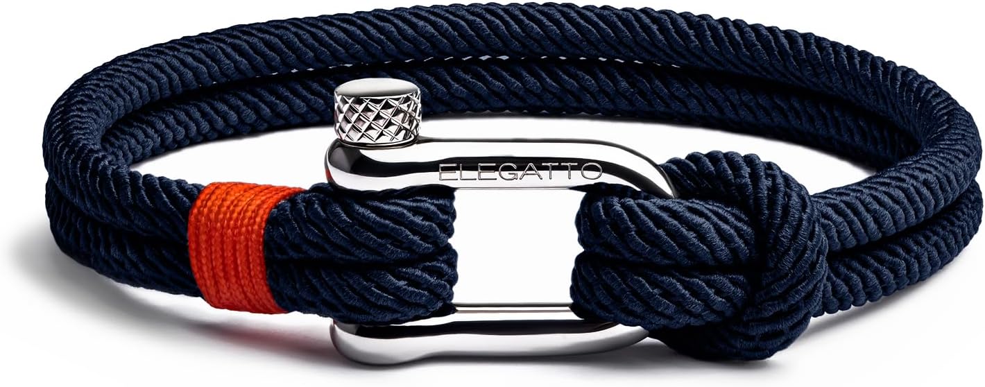 Elegatto Premium Men's Rope Bracelet | Waterproof & Fade-Resistant