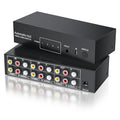 RCA Switch Splitter 4 in 2 Out - 4-Way Composite AV Selector