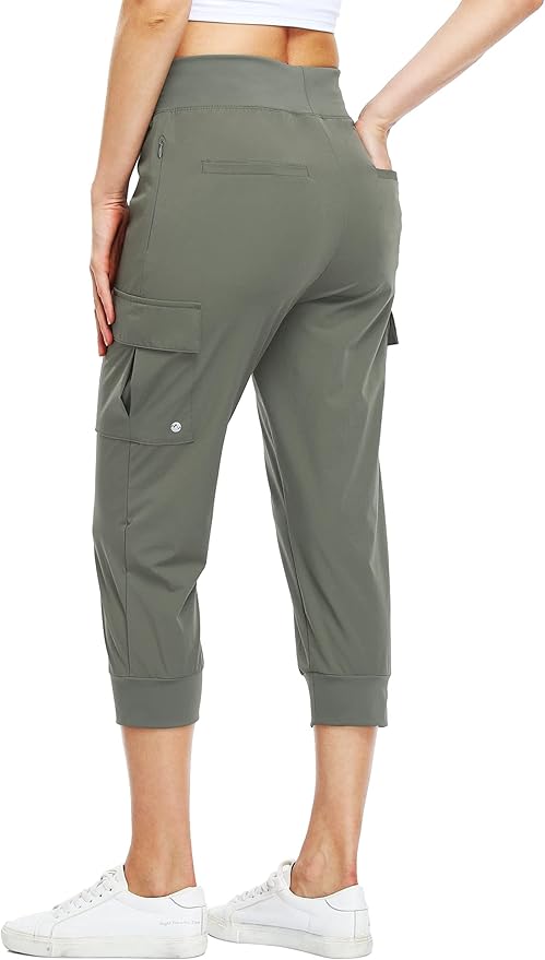 Willit Women's Cargo Hiking Capris Pants for Outdoor Adventures
