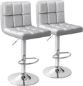 Homall Bar Stools Modern PU Leather Adjustable Swivel Barstools