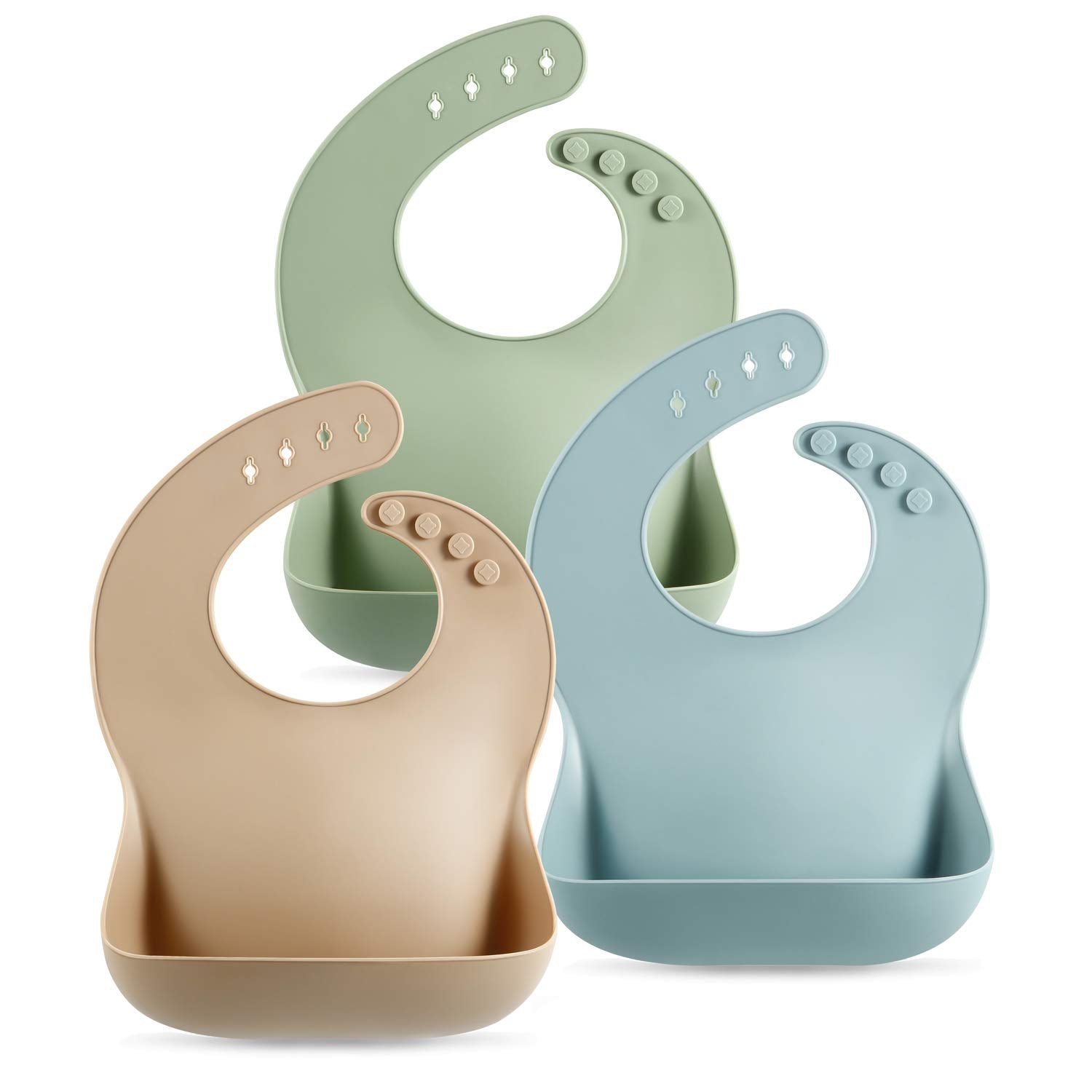 PandaEar Waterproof Silicone Bibs Set - Mess-Free Feeding
