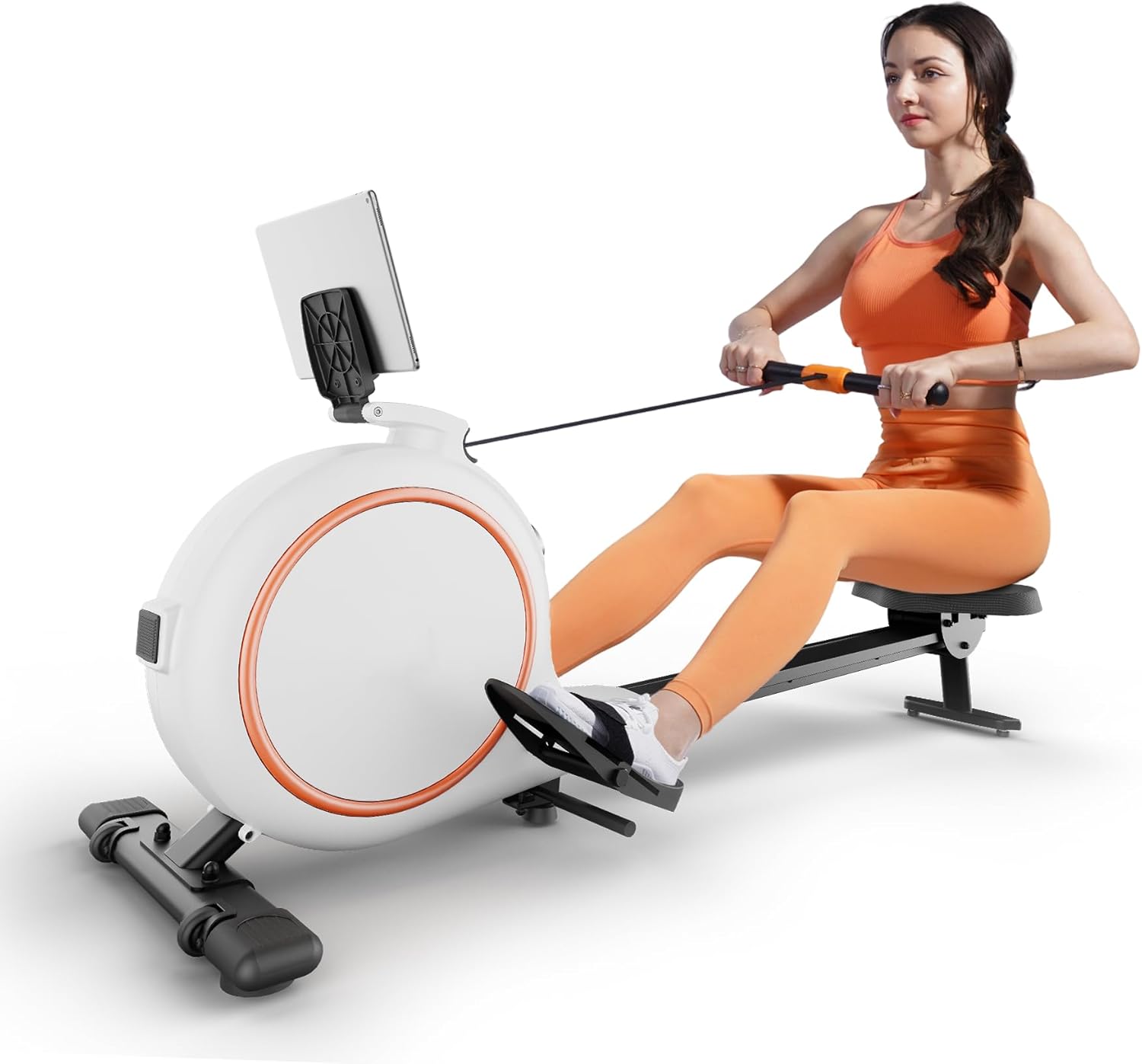 Quiet 32-Level Magnetic Rowing Machine for Home Fitness