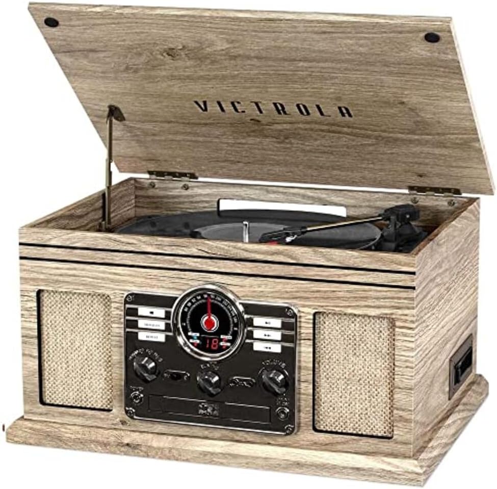 Victrola Quincy 6-in-1 Bluetooth Record Player for Music Lovers