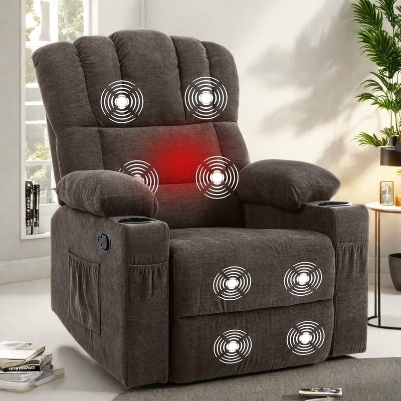 YITAHOME Massage Recliner with Heat & USB Port