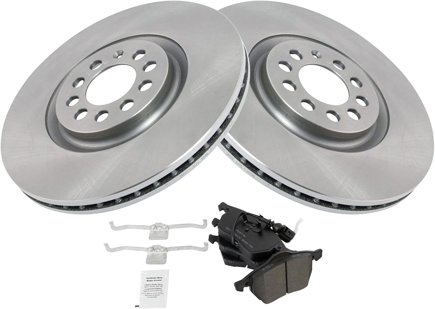 TRQ Front Brake Pad & Rotor Kit for Audi TT & VW Golf/Jetta